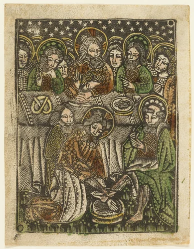 The Last Supper and Christ Washing the Feet of the Apostles by Artist Unknown, metalwork, 1460-1465