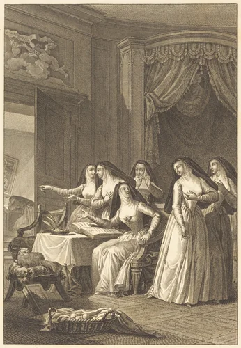 Soeur Jeanne by Charles Monnet, print, 1744-1802