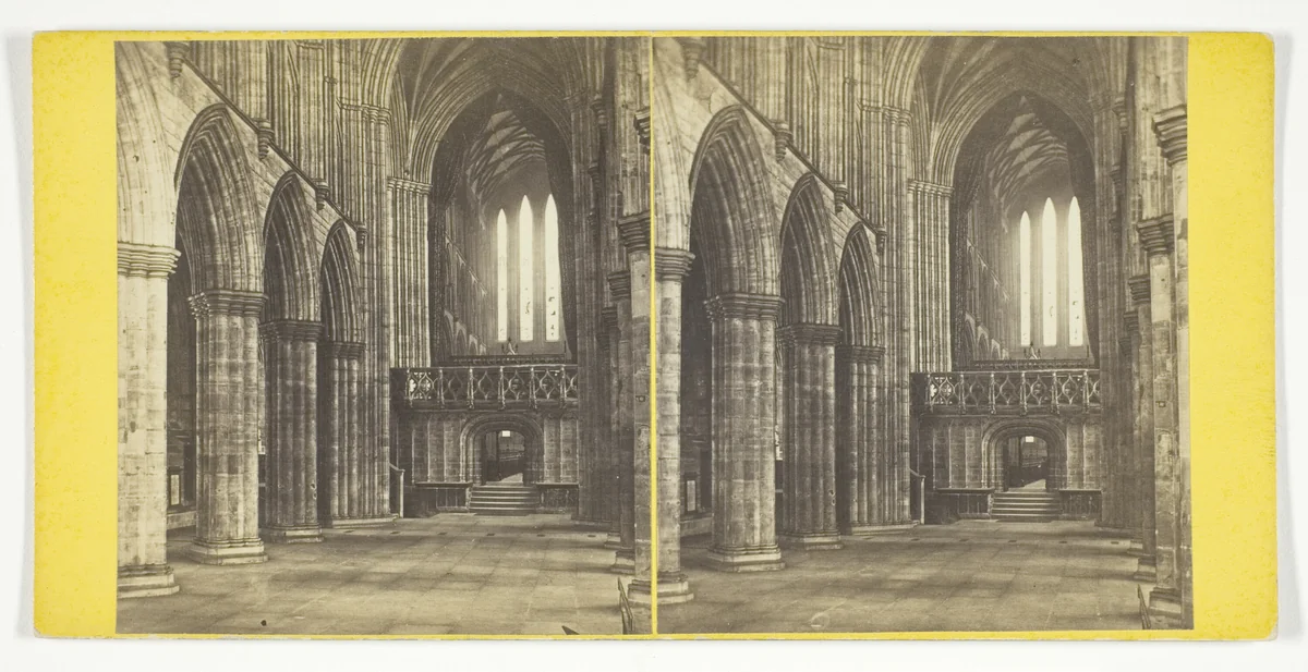 Glasgow Cathedral - The Knave by Archibald Burns, photograph, 1867