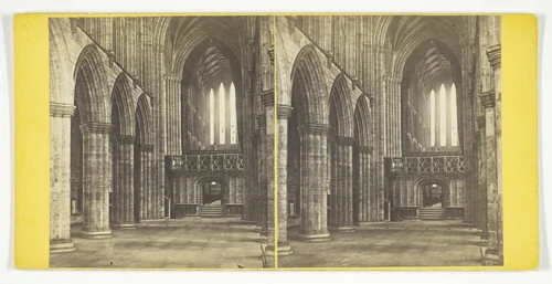 Glasgow Cathedral - The Knave by Archibald Burns, photograph, 1867
