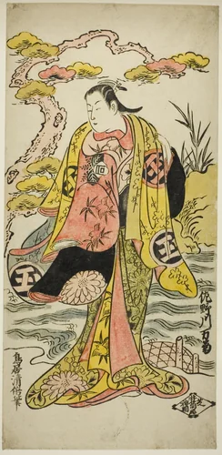 The Actor Sanogawa Mangiku I by Torii Kiyomasu II (鳥居 清倍), print, 1726-1736