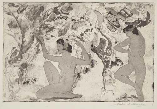 Angled Beauty by Arthur B. Davies; Ernest Haskell, print, 1918