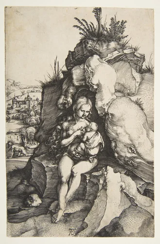 The Penance of Saint John Chrysostom by Albrecht Dürer, print, 1496