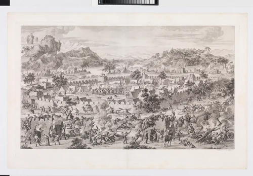The Battle of Tonguzluq by Augustin de Saint-Aubin, print, 1773