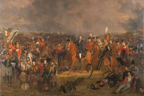 The Battle of Waterloo by Jan Willem Pieneman, painting, 1824
