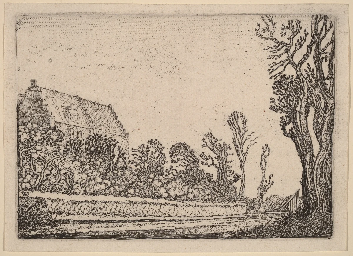 The House with the Stepped Gable by Willem Buytewech, print, 1621