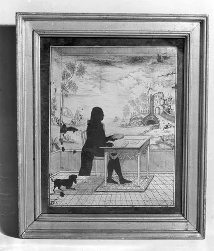 Panel by Aug. Forberger, painting, 1797