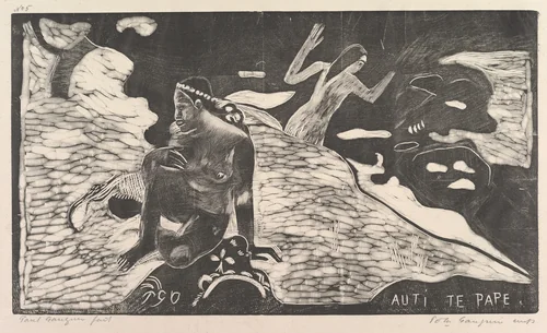 Auti Te Pape by Paul Gauguin, print, 1893-1894