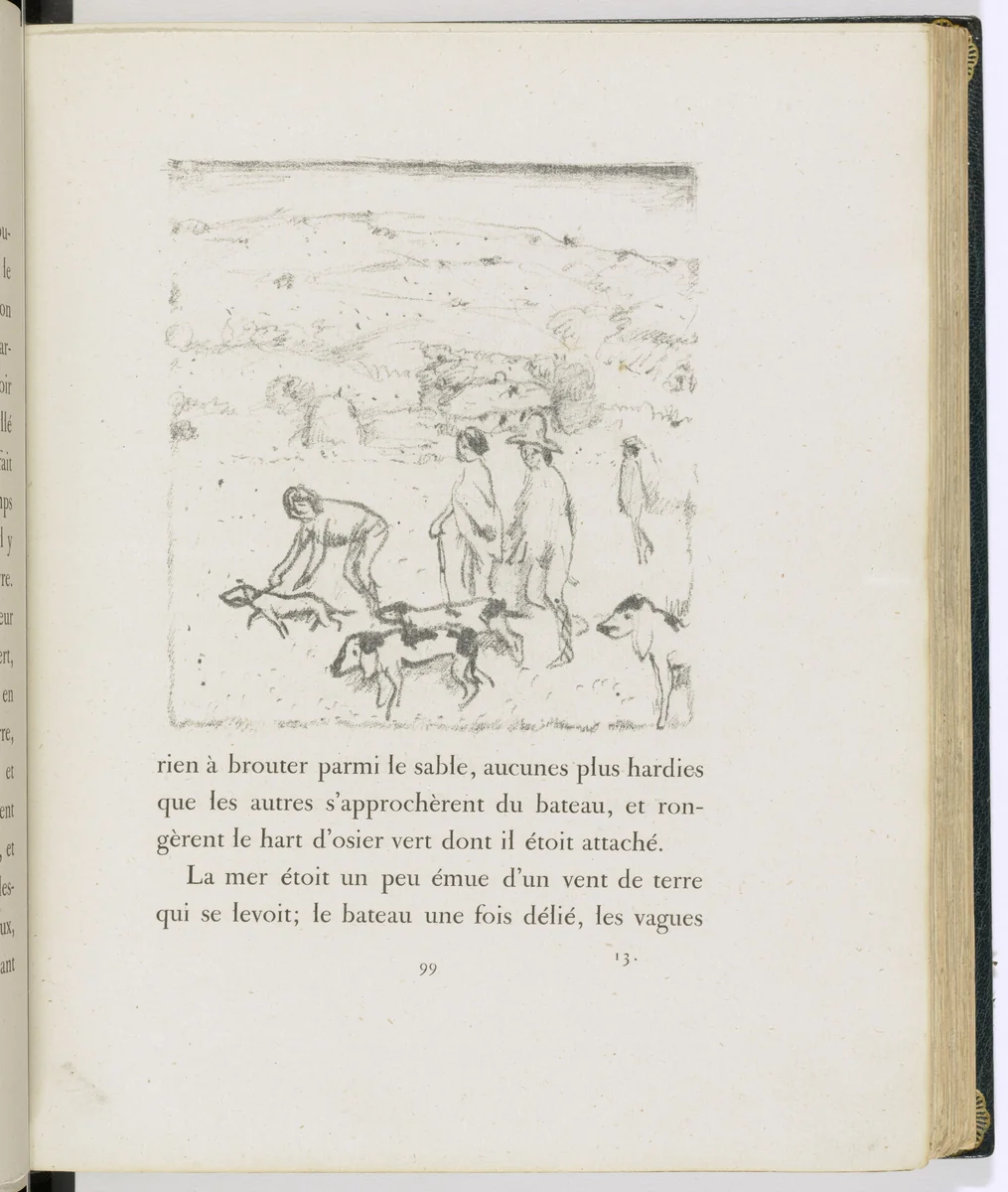 In-text plate (page 99) from Daphnis et Chloé by Pierre Bonnard, illustrated book, 1902