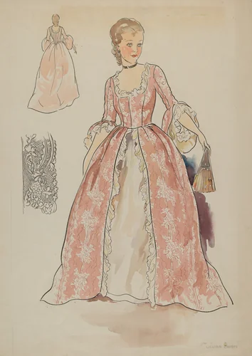 Dress by Lillian Causey, index of american design, 1936