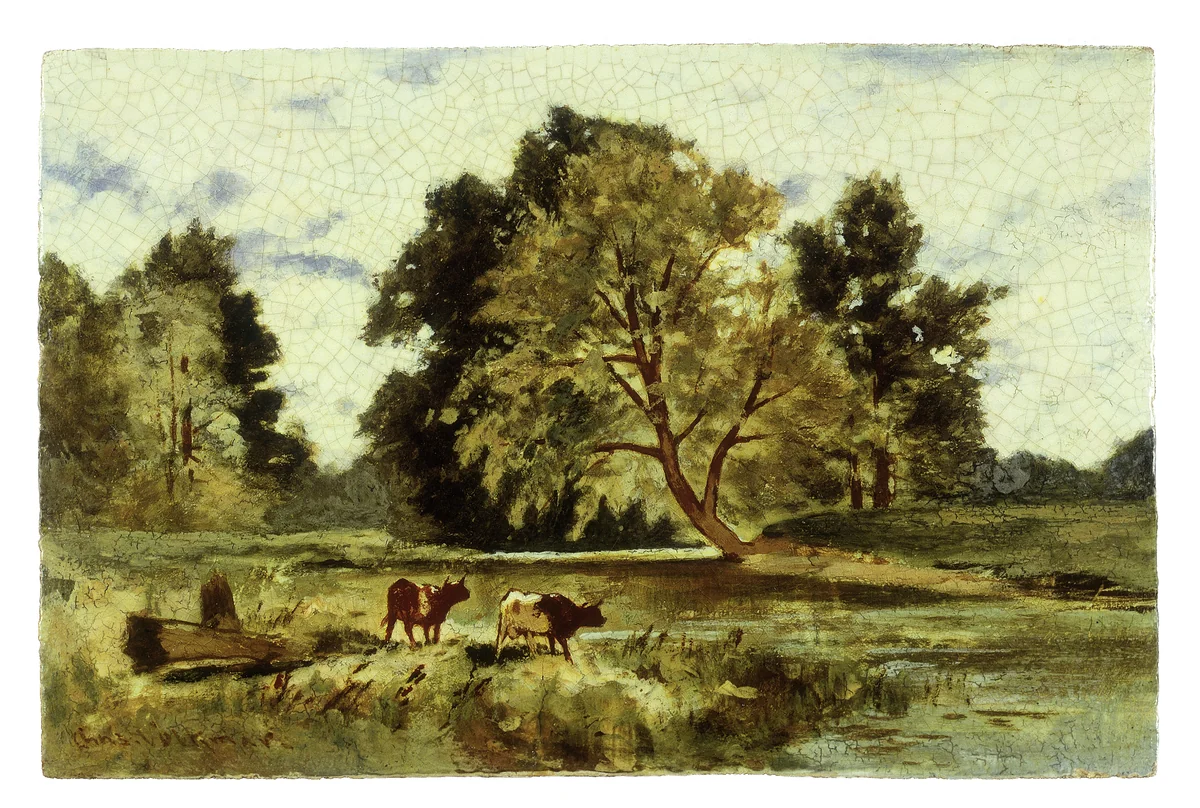 Plaque by Charles Volkmar, artwork, 1876-1884