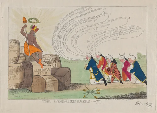 The Commissioners by Matthias Darly, print, 1778