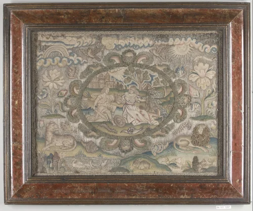 Meleager and Atalanta by Crispijn de Passe the Younger, textile, 1600-1625