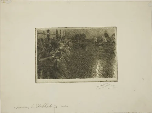 The Large Brewery by Anders Zorn, print, 1890
