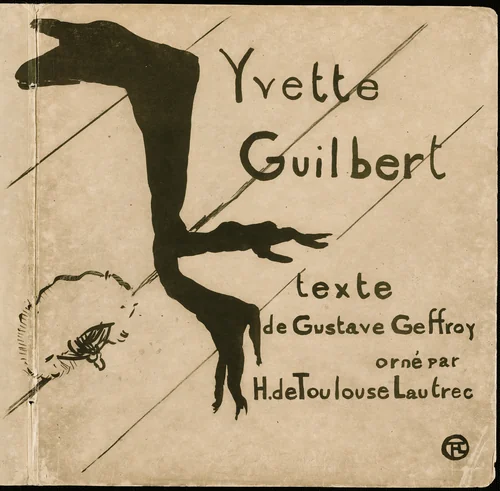 Cover for Yvette Guilbert by Henri de Toulouse-Lautrec, print, 1894