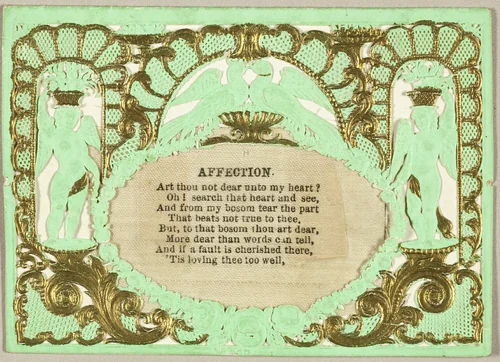 Valentine Affection (valentine) by Thomas Wood, other, 1855-1860