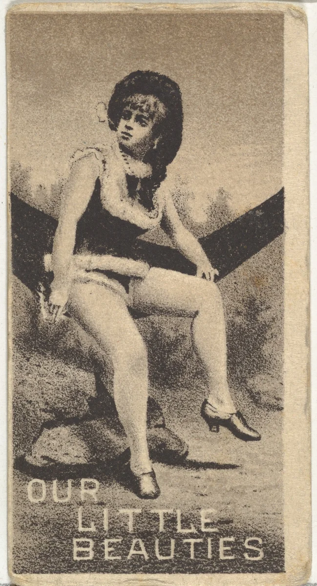 From the Actresses series (N57) promoting Our Little Beauties Cigarettes for Allen & Ginter brand tobacco products by Allen & Ginter, print, 1890