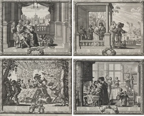 The Four Seasons by Abraham Bosse, print, 1635