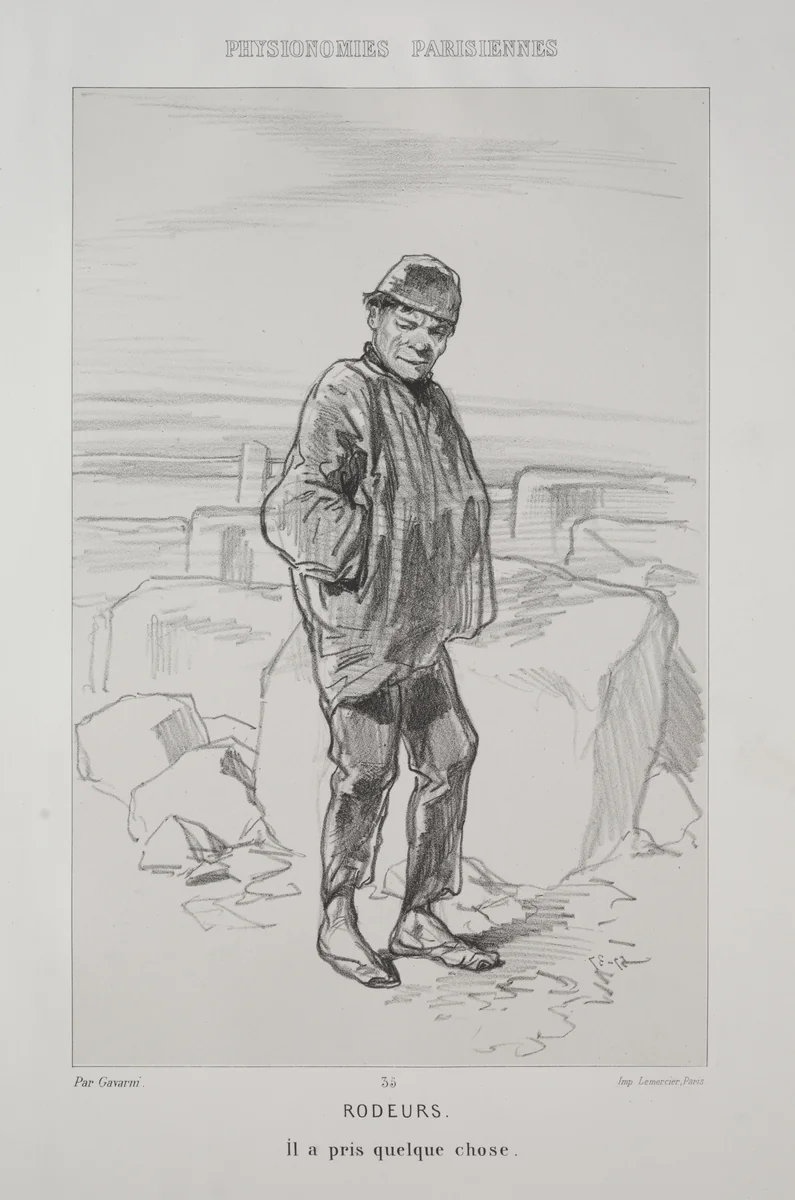 Rodeurs by Paul Gavarni, print, 1852-1862