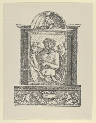 Ecce Homo / Man of Sorrows by Hans Schäufelein, print, 1922