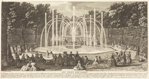 Les Trois Fontaines by Jean-Baptiste Rigaud, print, 1681-1812