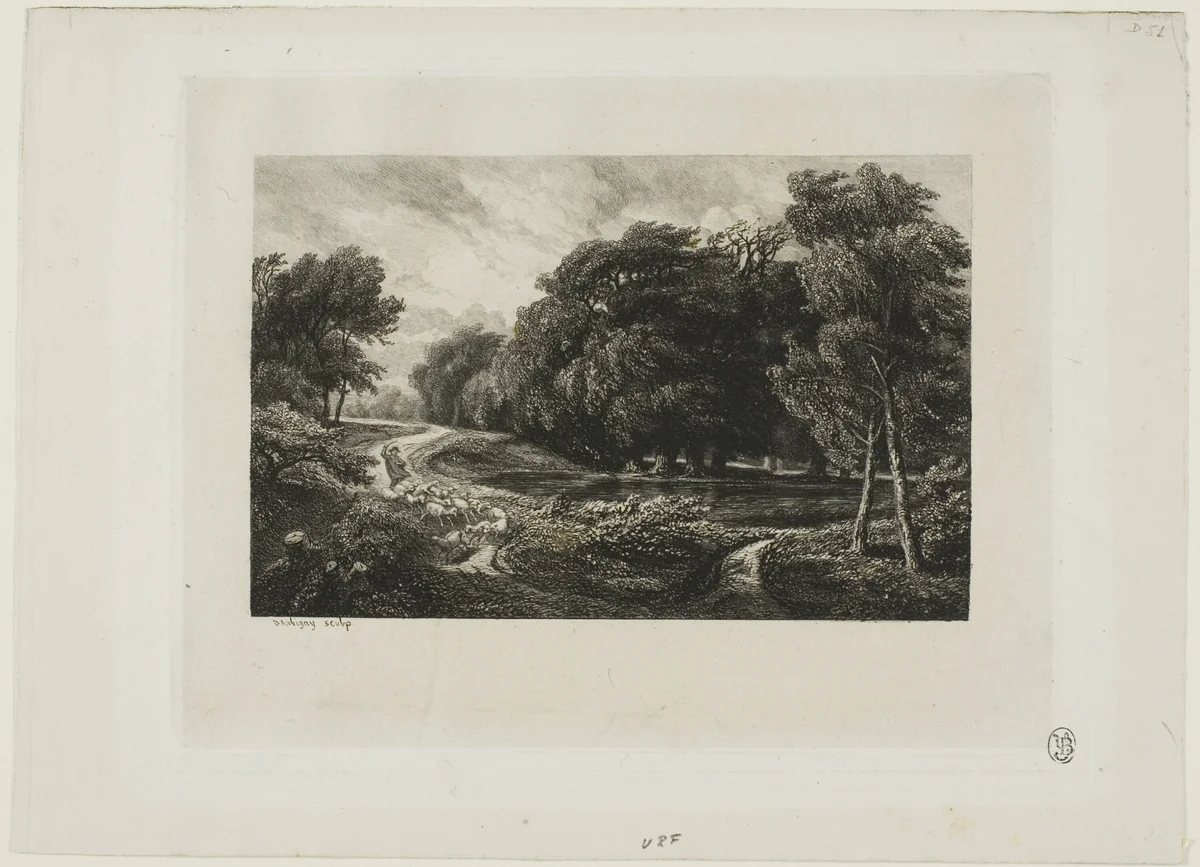 Approaching Storm by Charles-François Daubigny, print, 1844