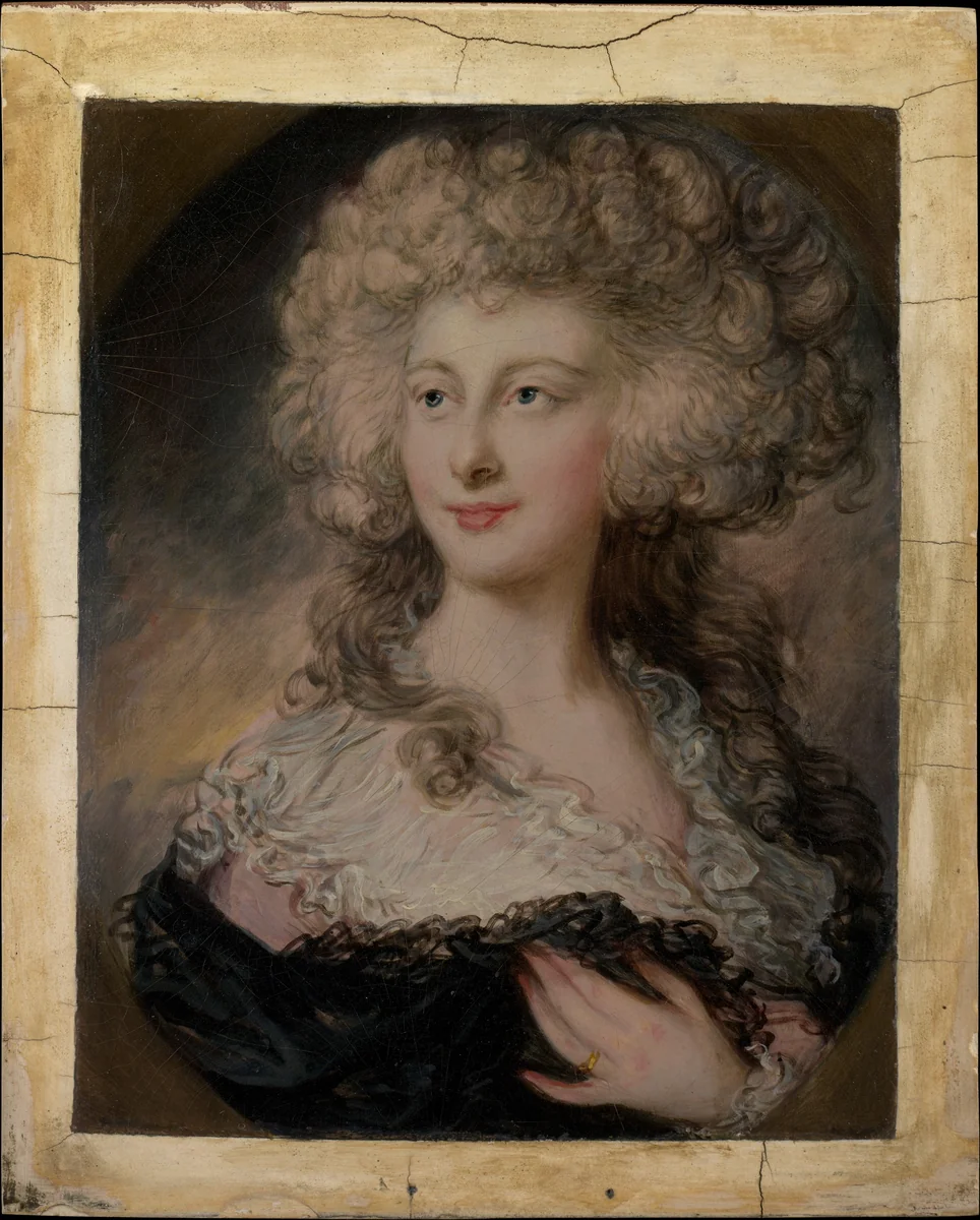 Anne Elizabeth Cholmley (1769–1788), Later Lady Mulgrave by Gainsborough Dupont, painting, 1774-1797