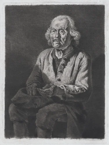 Old Gérard, Peasant from Chasselay by Jean Jacques de Boissieu, print, 1772