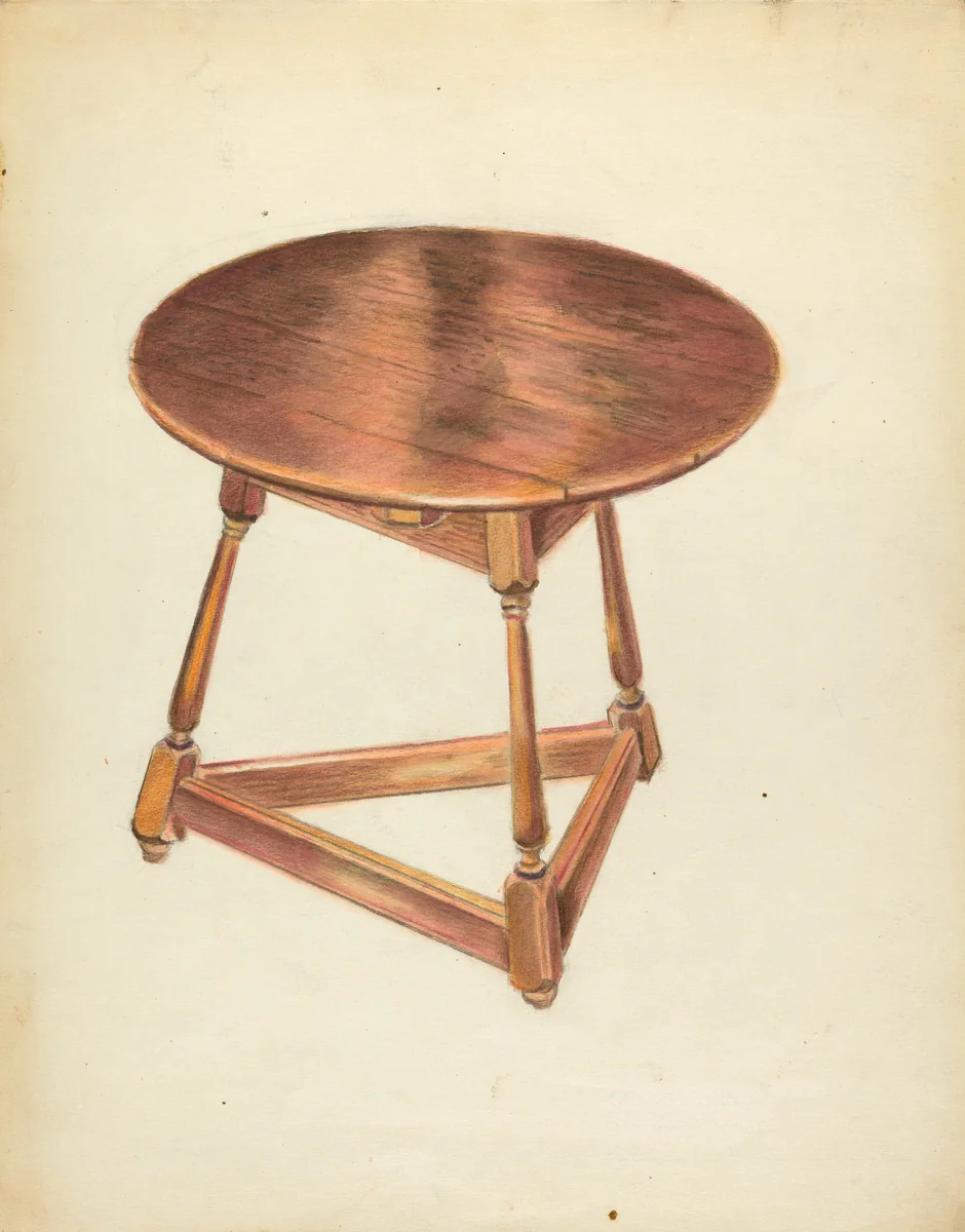 Table by Harry Eisman, index of american design, 1953