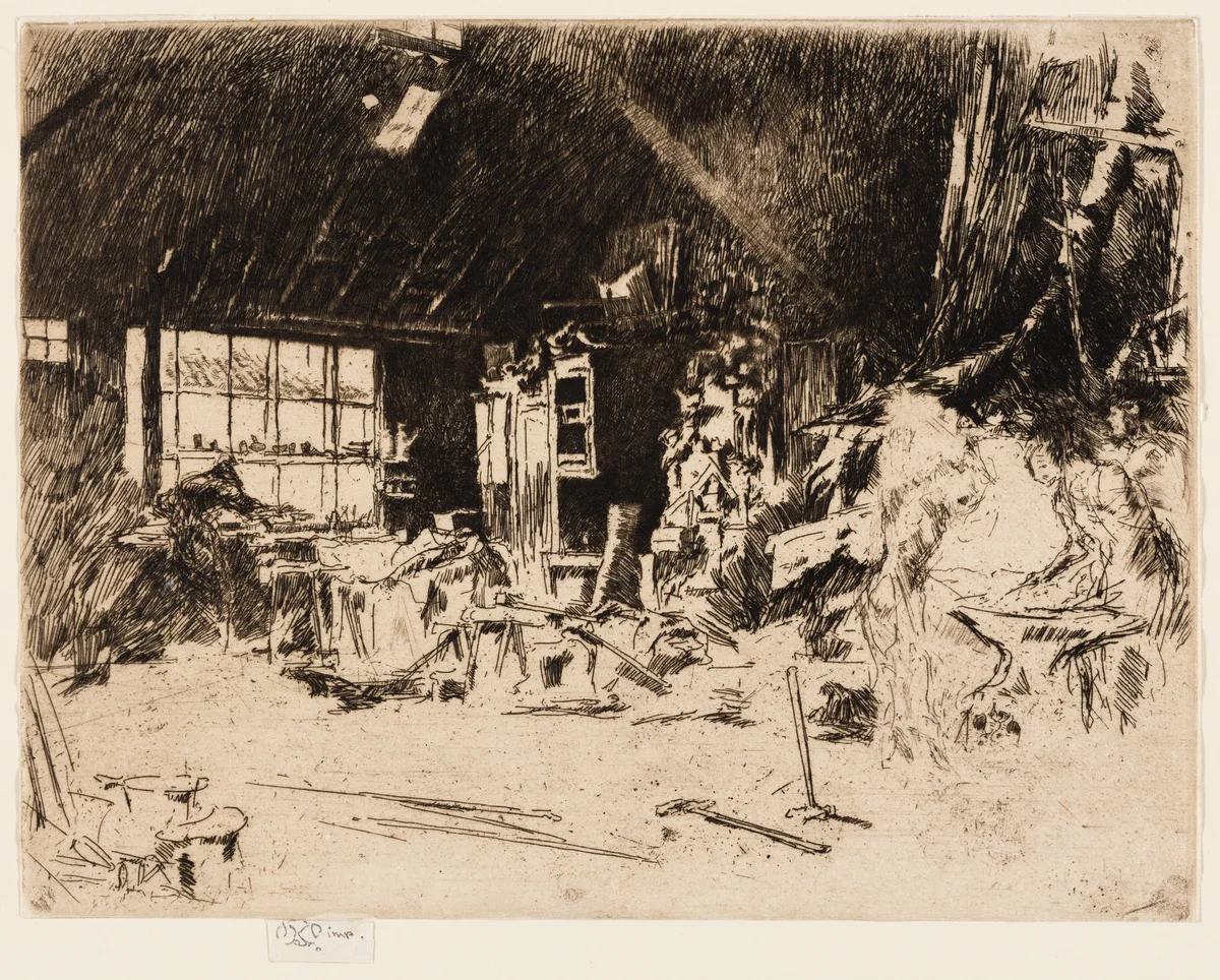 The Smithy by James McNeill Whistler, print, 1880
