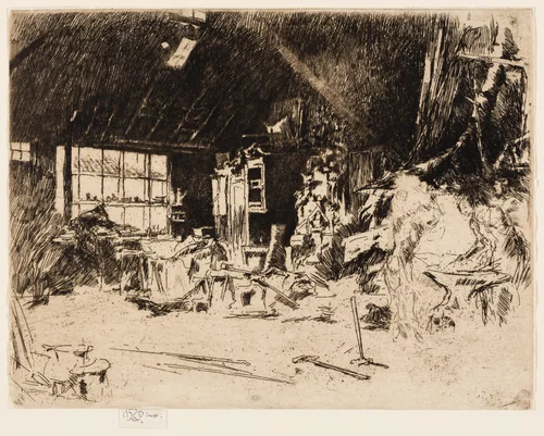 The Smithy by James McNeill Whistler, print, 1880