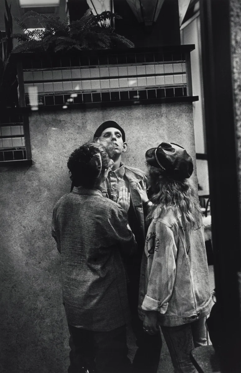 Dave at McDonald's by Jim Goldberg, photograph, 1989