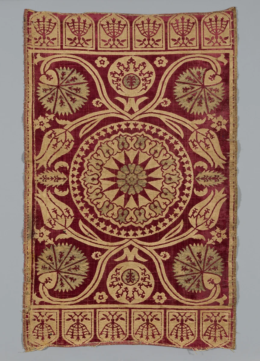 Cushion Cover by Turkey, Bursa, textile, 1601-1650