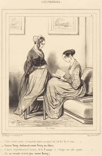 C'était un beau cavalier... by Paul Gavarni, print, 1804-1866