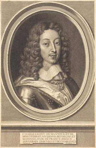 Charles II, Duc de Mantoue by Robert Nanteuil, print, 1652