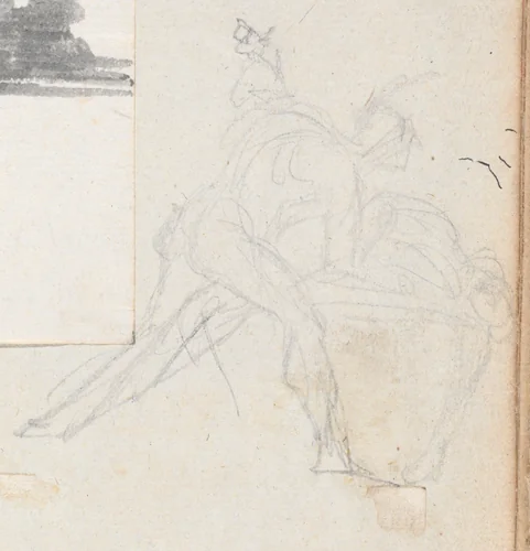 Man Reaching into a Large Basket by Jacques-Louis David, drawing, 1775-1780