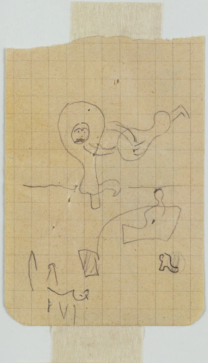 Study for Dutch Interior (I) by Joan Miró, drawing, 1928