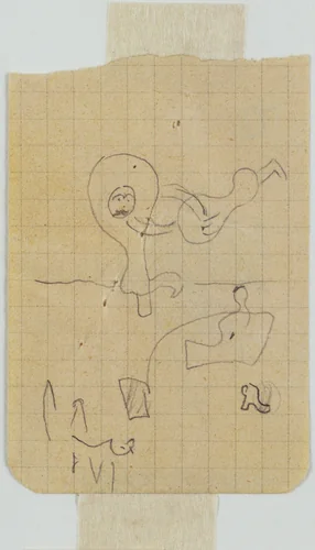 Study for Dutch Interior (I) by Joan Miró, drawing, 1928