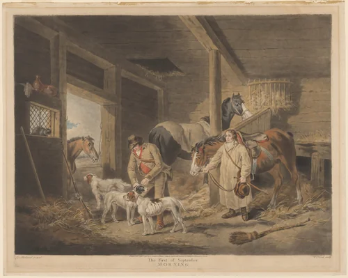 The First of September, Morning by William Ward; George Morland, print, 1796