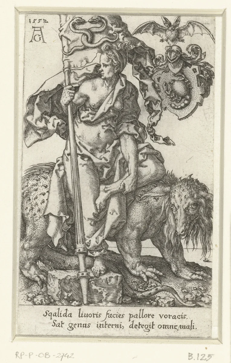 Afgunst by Unknown, print, 1552