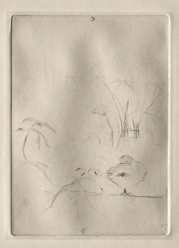 The Duck by Berthe Morisot, print, 1888-1890