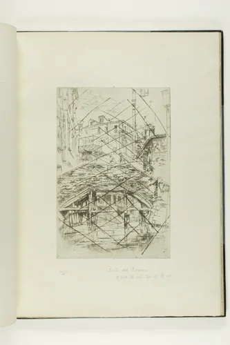 Ponte del Piovan by James McNeill Whistler, print, 1879-1880