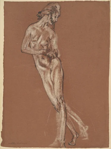 Study for "Stars and Dews and Dreams of Night" by Arthur B. Davies, drawing, 1922-1932