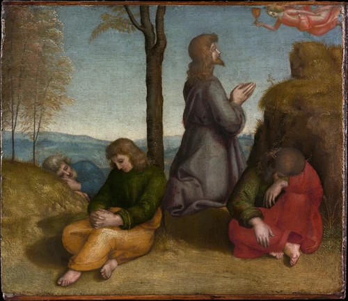 The Agony in the Garden by Raphael, painting, 1499-1509