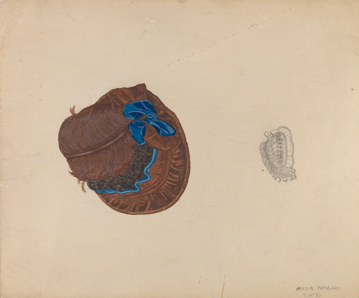 Hat by Marie Famularo, index of american design, 1936