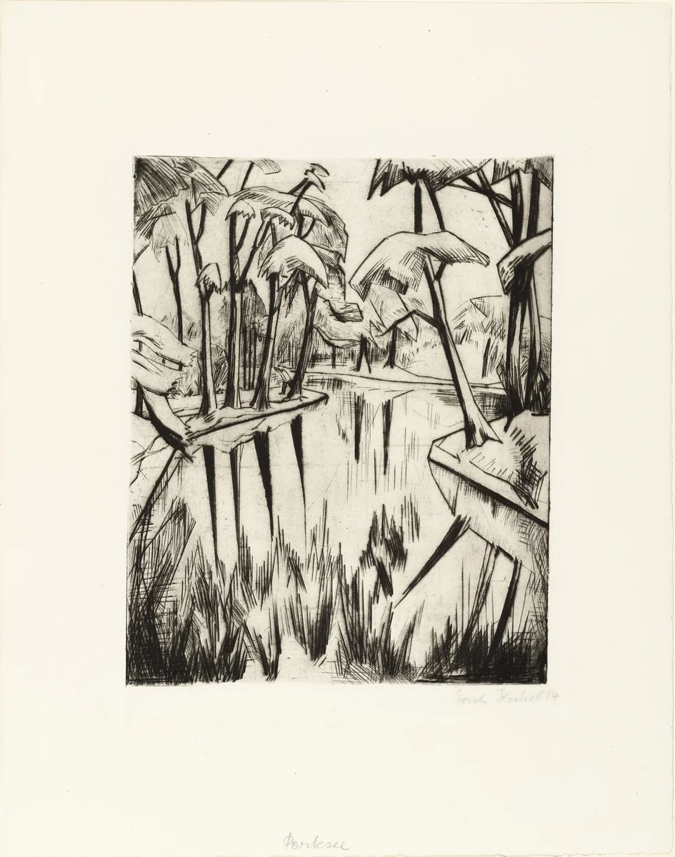 Parksee by Erich Heckel, print, 1914