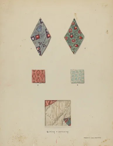 Quilt Patches by Francis Law Durand, index of american design, 1937