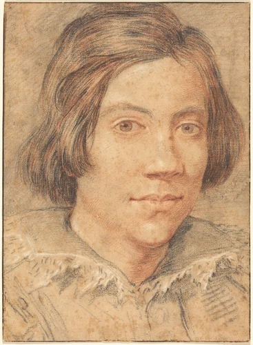 Portrait of a Young Man by Gian Lorenzo Bernini, drawing, 1615