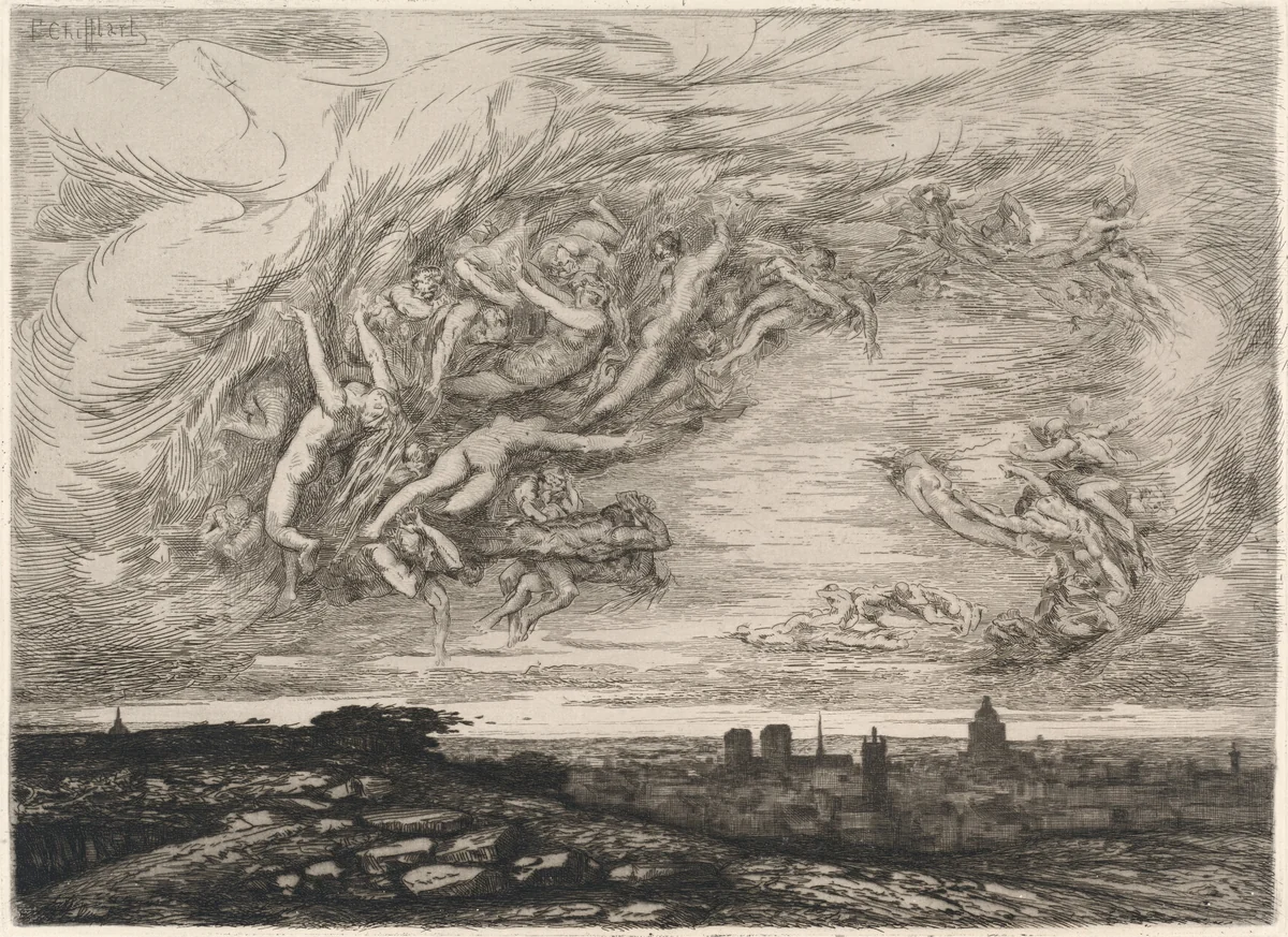 Cholera in Paris by François-Nicolas Chifflart, portfolio, 1865