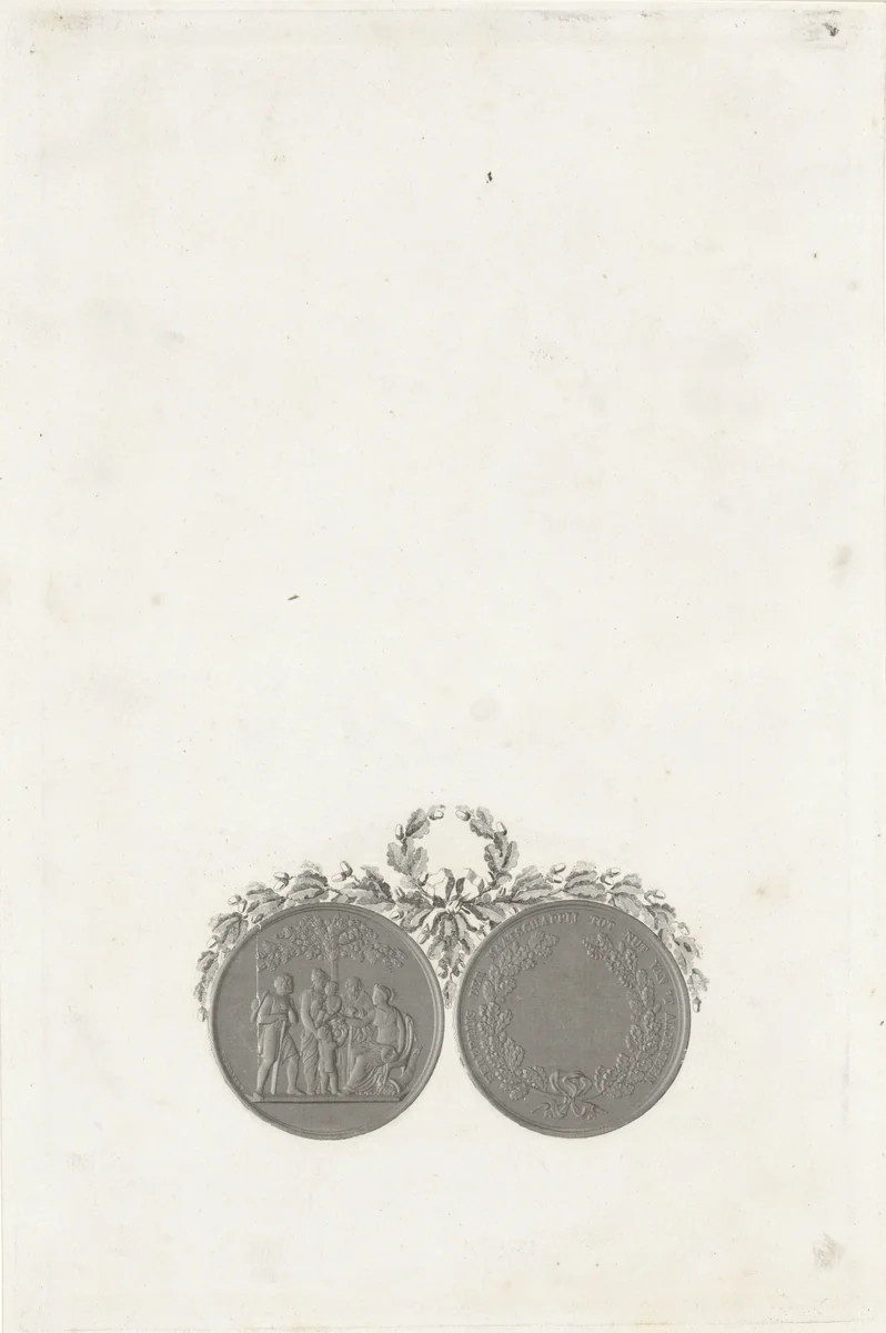 Penning van de Maatschappij tot nut van 't algemeen by Jan Dam Steuerwald, print, 1835